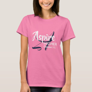 Camiseta MAIS ALTO ASPIRE Inspire Monogramas Christian PINK