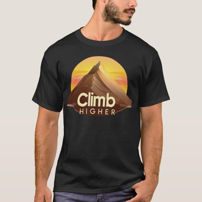 Camiseta Mais alto de subida (Frente)