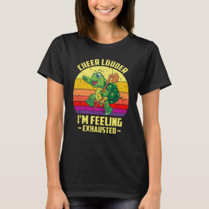 Camiseta Mais alto, estou me sentindo exausto Triathlon Mar