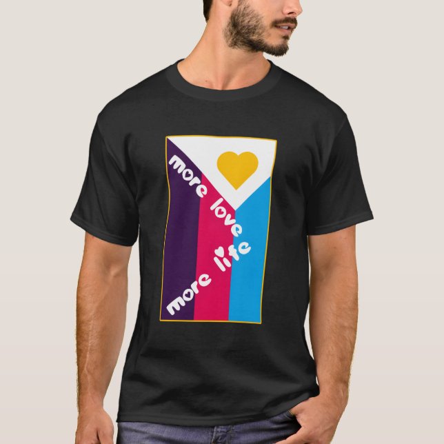 Camiseta Mais Amor Mais Vida Sinalizador Polimário (Frente)
