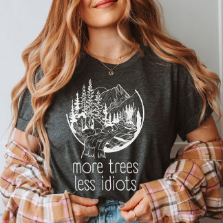 Camiseta Mais Árvores Menos Idiotas, Ao Ar Externo