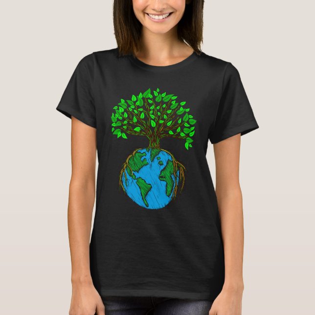 Camiseta Mais Árvores Por Favor, Dia da Terra (Frente)