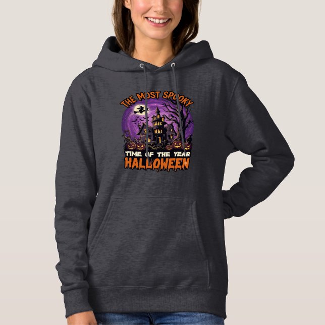 Camiseta Mais Assustadora Casa Assombrada de Halloween Brux (Frente)