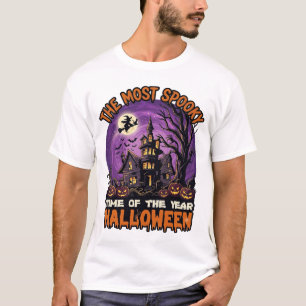 Camiseta Mais Assustadora Casa Assombrada de Halloween Brux