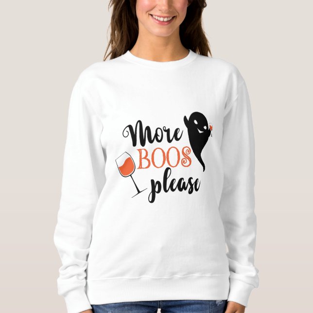 Camiseta Mais Boos Por Favor Legal Fantasma De Halloween (Frente)