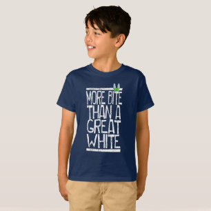 Camiseta Mais branco de mordida