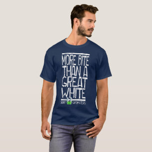 Camiseta Mais branco de mordida
