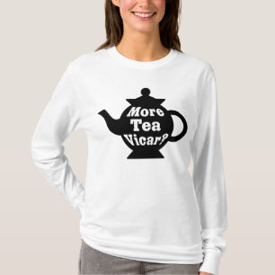 Camiseta Mais chá Vicar? -Preto & Branco