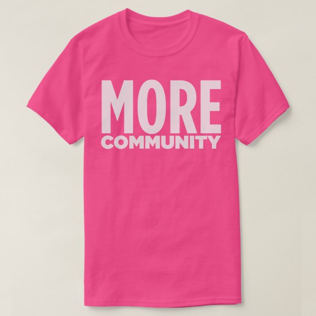 CAMISETA MAIS COMUNIDADE (Frente do Design)