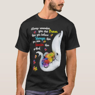 Camiseta Mais Corajoso Mais Forte Mais Inteligente Quebra-C