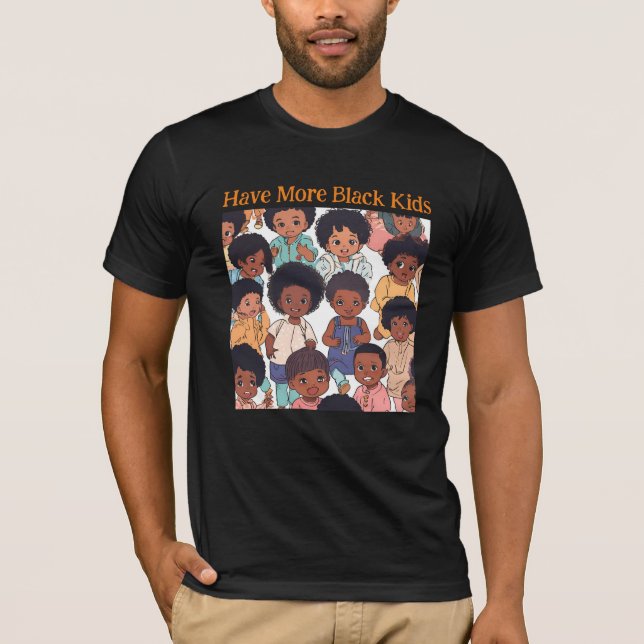 Camiseta Mais Crianças Negras (Frente)