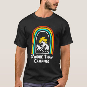 Camiseta Mais do que comida de acampamento Comida de campis