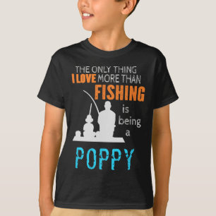 Camiseta Mais do que o amor pela pesca Poppy Especial Vô