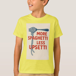 Camiseta Mais Espaguete Menos Alto