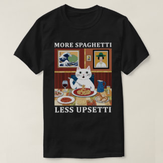 Camiseta Mais Espaguete Menos Upsetti Frase Engraçada de Ga