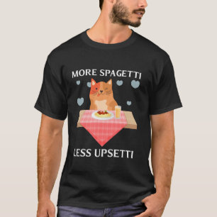 Camiseta Mais Espaguete Menos Upsetti Frase Engraçada de Ga