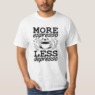 Camiseta Mais Espresso Menos Depresso Anxila Saúde Mental