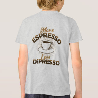 Camiseta Mais Espresso Menos Depresso – Design de Citação d