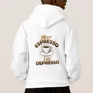 Camiseta Mais Espresso Menos Depresso – Design de Citação d