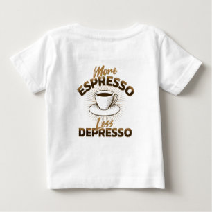 Camiseta Mais Espresso Menos Depresso – Design de Citação d