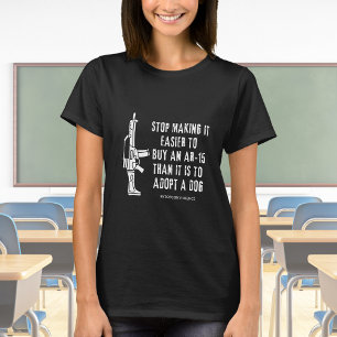 Camiseta Mais Fácil De Comprar De Uma Arma Do Que Um Cão