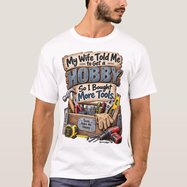 Camiseta Mais Ferramentas Hobby (Frente)