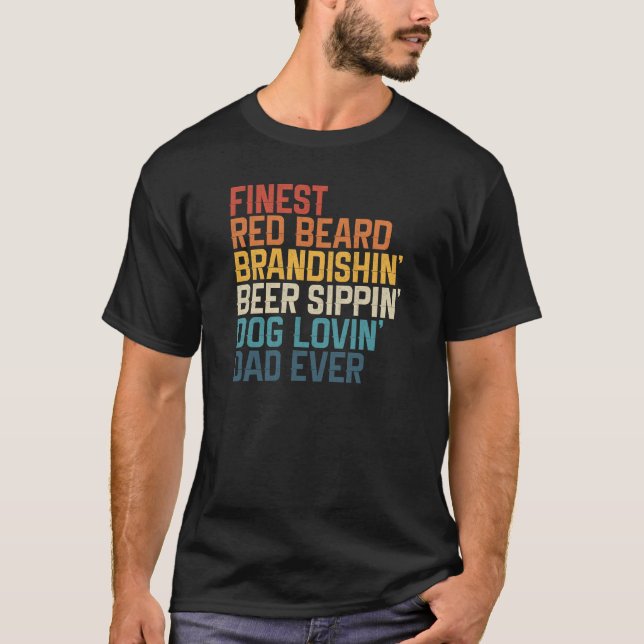 Camiseta Mais fino Borrelho Vermelho Brandishador de Cervej (Frente)