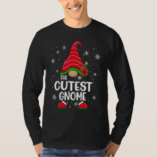 Camiseta Mais Fofo Gnome Buffalo Xadrez Correspondente Famí