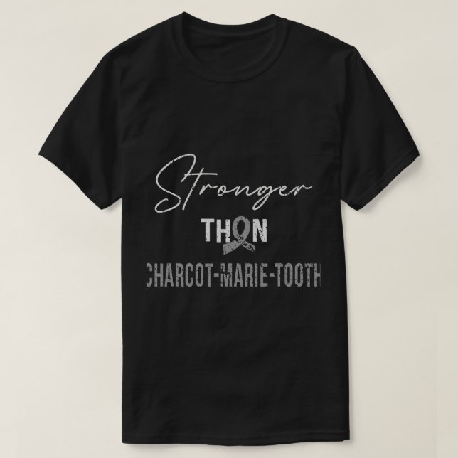 Camiseta Mais Forte CHARCOT-MARIE-TOOTH Warrior (Frente do Design)
