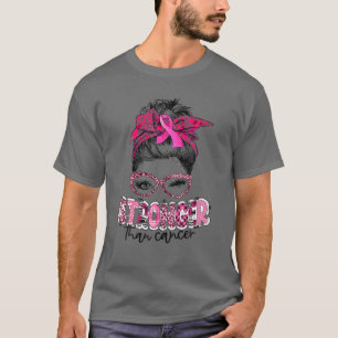 Camiseta Mais Forte Do Que A Mama De Pedra De Fita Rosa De