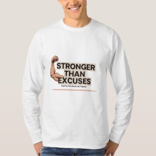 Camiseta Mais Forte Do Que Excusse Gráfico De Coração Lon