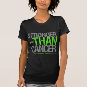 Camiseta Mais forte do que o cancer - linfoma Non-Hodgkin