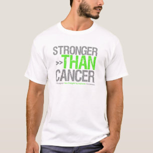 Camiseta Mais forte do que o cancer - linfoma Non-Hodgkin