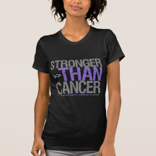 Camiseta Mais forte do que o cancer - o linfoma de Hodgkin