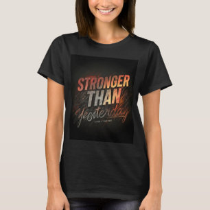 Camiseta Mais forte do que ontem - Mulheres inspiradas na M