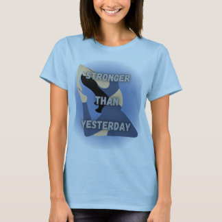 Camiseta Mais Forte Do Que Ontem - Teto De Gym Motivacional