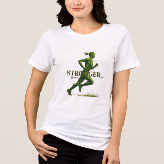 Camiseta Mais forte e mais verde - Design de Malhação ecoló