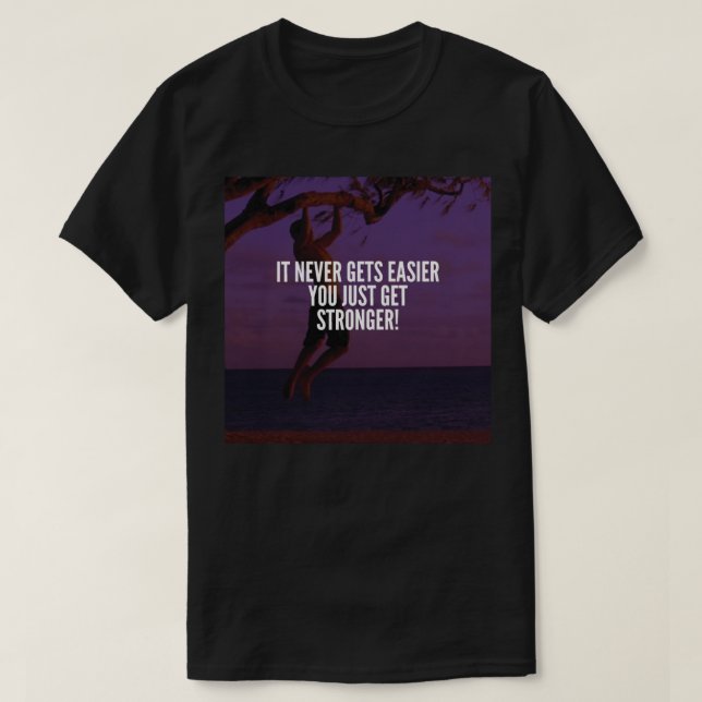 Camiseta Mais Forte - Motivação do Workout (Frente do Design)