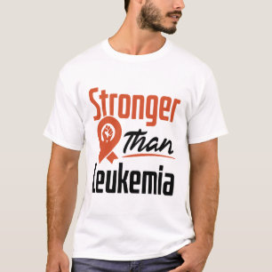 Camiseta Mais Forte Que A Leucemia Sobrevivente de câncer S