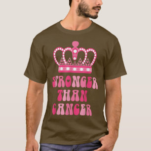 Camiseta Mais Forte que a Rainha Cancer - Fita Rosa do Guer