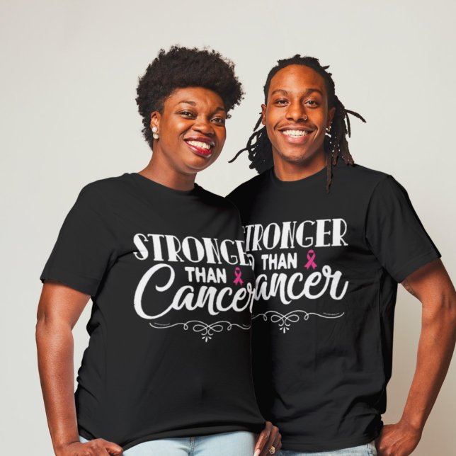 Camiseta Mais forte que o Cancer (Criador carregado)