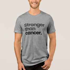 Camiseta Mais Forte que o Câncer | Presente de Apoio Caixa
