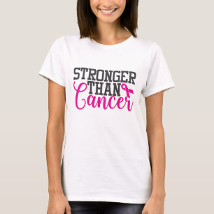Camiseta Mais Forte que o Cancer  Sensibilização do Cancer