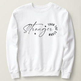 Camiseta Mais forte que o Inspirador Simples de Tempestade