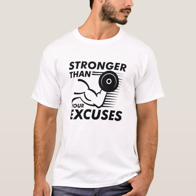 Camiseta Mais Forte Que Suas desculpas (Frente)