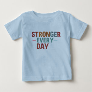 Camiseta "Mais Forte Todos Os Dias":