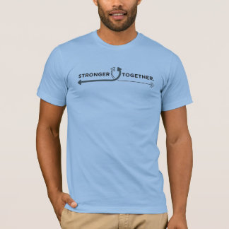 Camiseta Mais Fortes Juntas" Setas Intertravadas