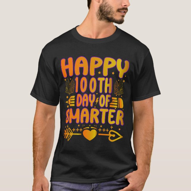Camiseta Mais Inteligente no 100º Dia de Escola (Frente)