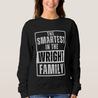 Camiseta Mais inteligente no nome da família Wright