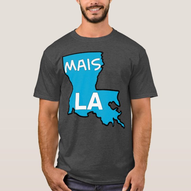 Camiseta Mais LA tee de cavalheiros (Frente)